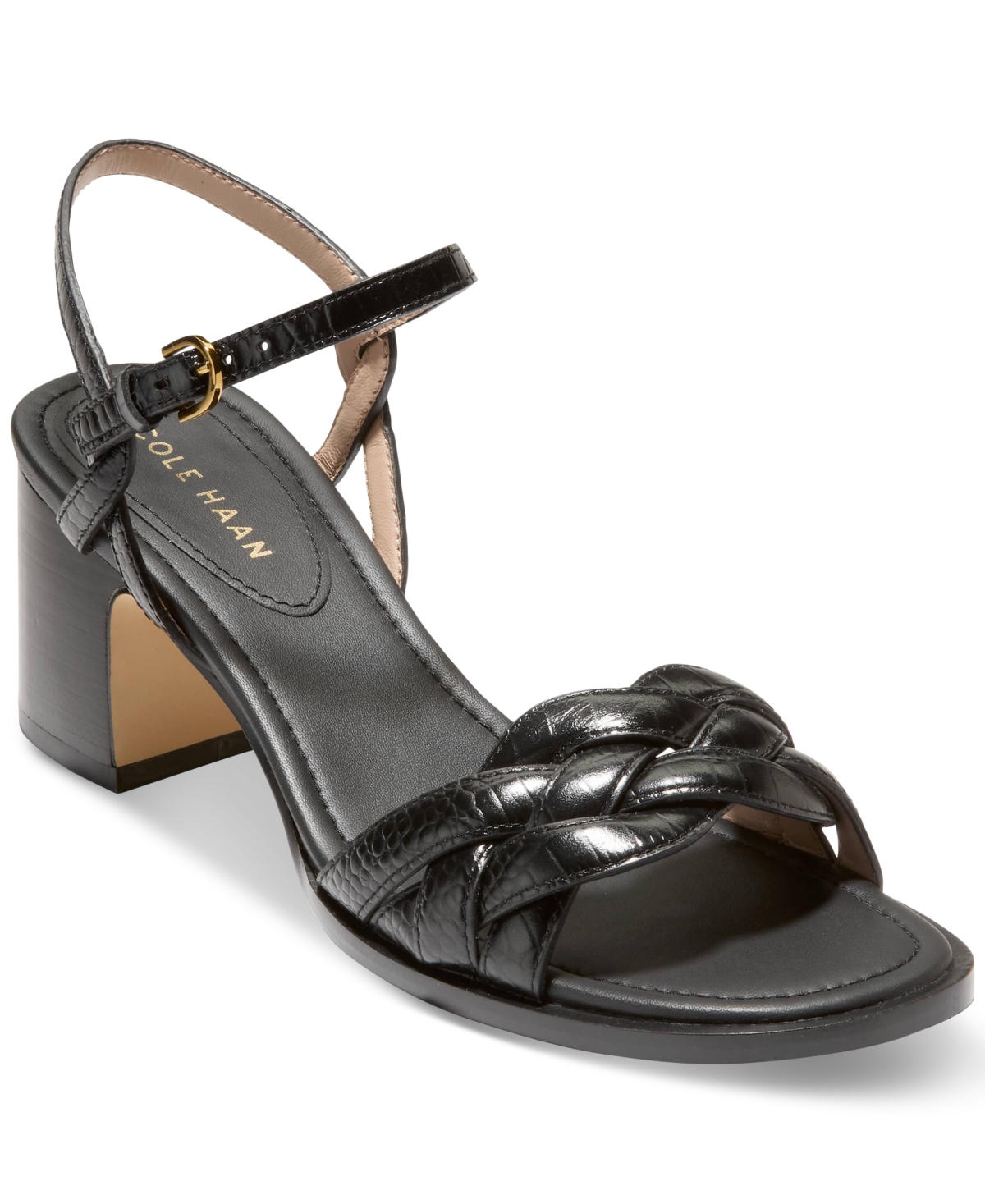 Women's Ambrose Braid Dress Sandals In Black Croc