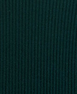 Juniors Cowl Faux Leather Pocket Fitted Sweater Dress