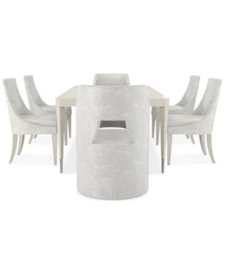 Mezzanine 7-Pc. Dining Set (Rectangular Table, 4 Side Chairs & 2 Arm Chairs)