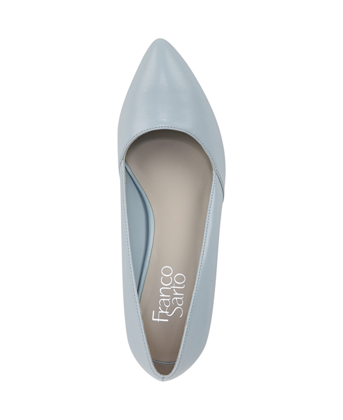 Franco Sarto Women's Frankie Pointed Toe Wedge Pumps In Soft Blue Leather
