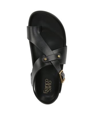 Blair Toe Loop Round Toe Buckle Flat Sandals