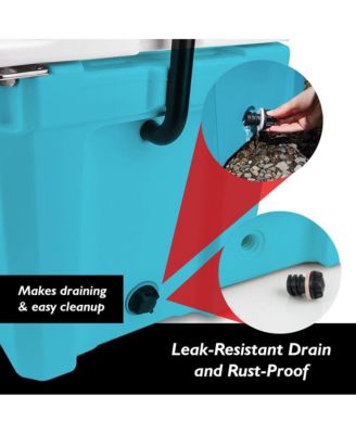 25-Quart Portable Cooler Box, Holds Up to 63 Cans