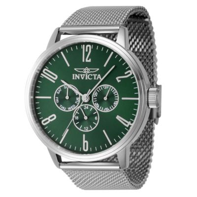 Men's 47120 Specialty Quartz Chronograph Green Dial Watch