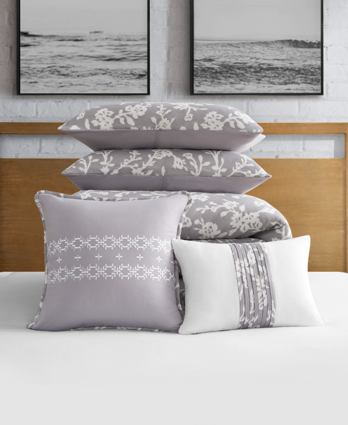 Shop Lucky Brand Fiora Floral 5-pc. Comforter Set, King