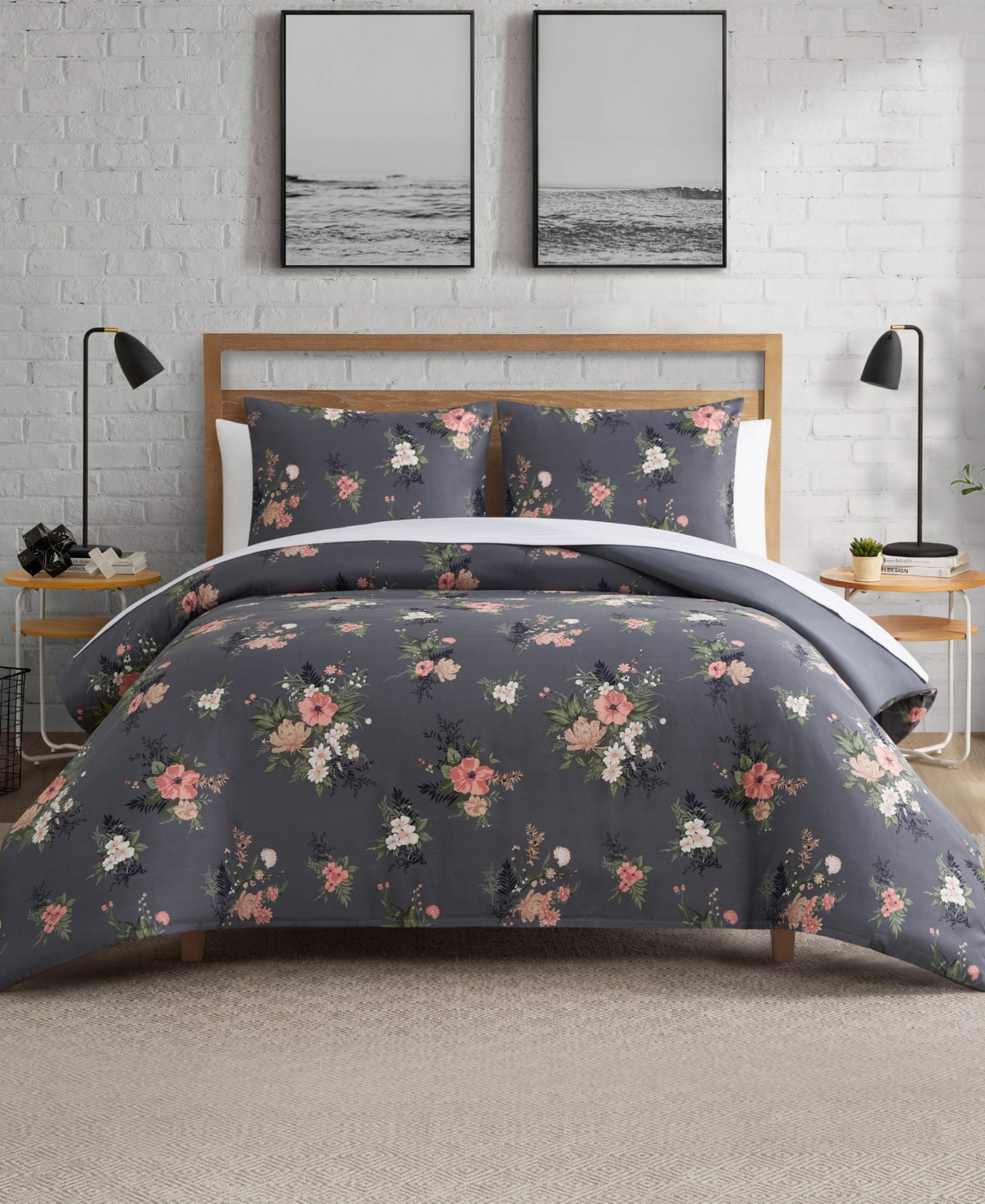 Lucky Brand Cali Bouquet Floral 2-Pc. Duvet Cover Set, Twin/Twin Xl