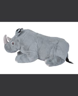 Cuddlekins Jumbo Rhino Stuffed Animal, 30 Inches