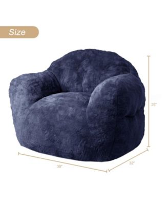 Bean Bag Chair, 39" Bean Bag Couch with Armrests