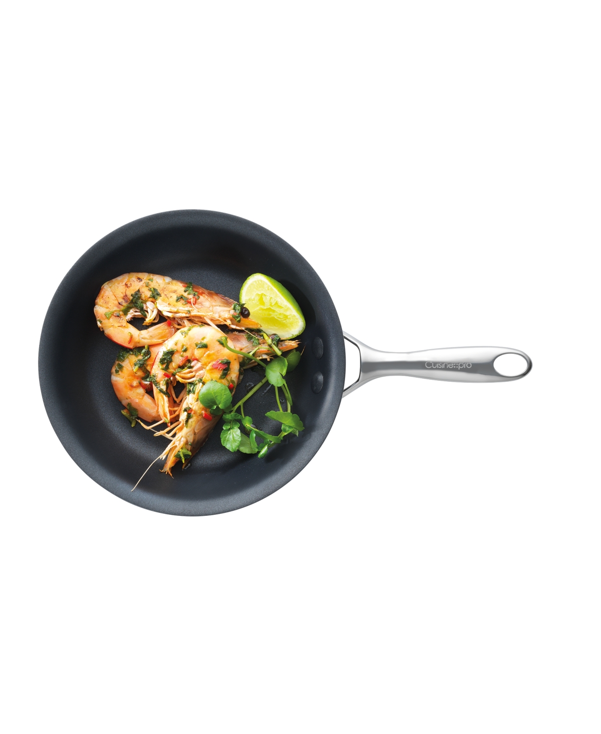 Cuisine::pro Id3 8" Hard Anodized Cast Frypan In Black