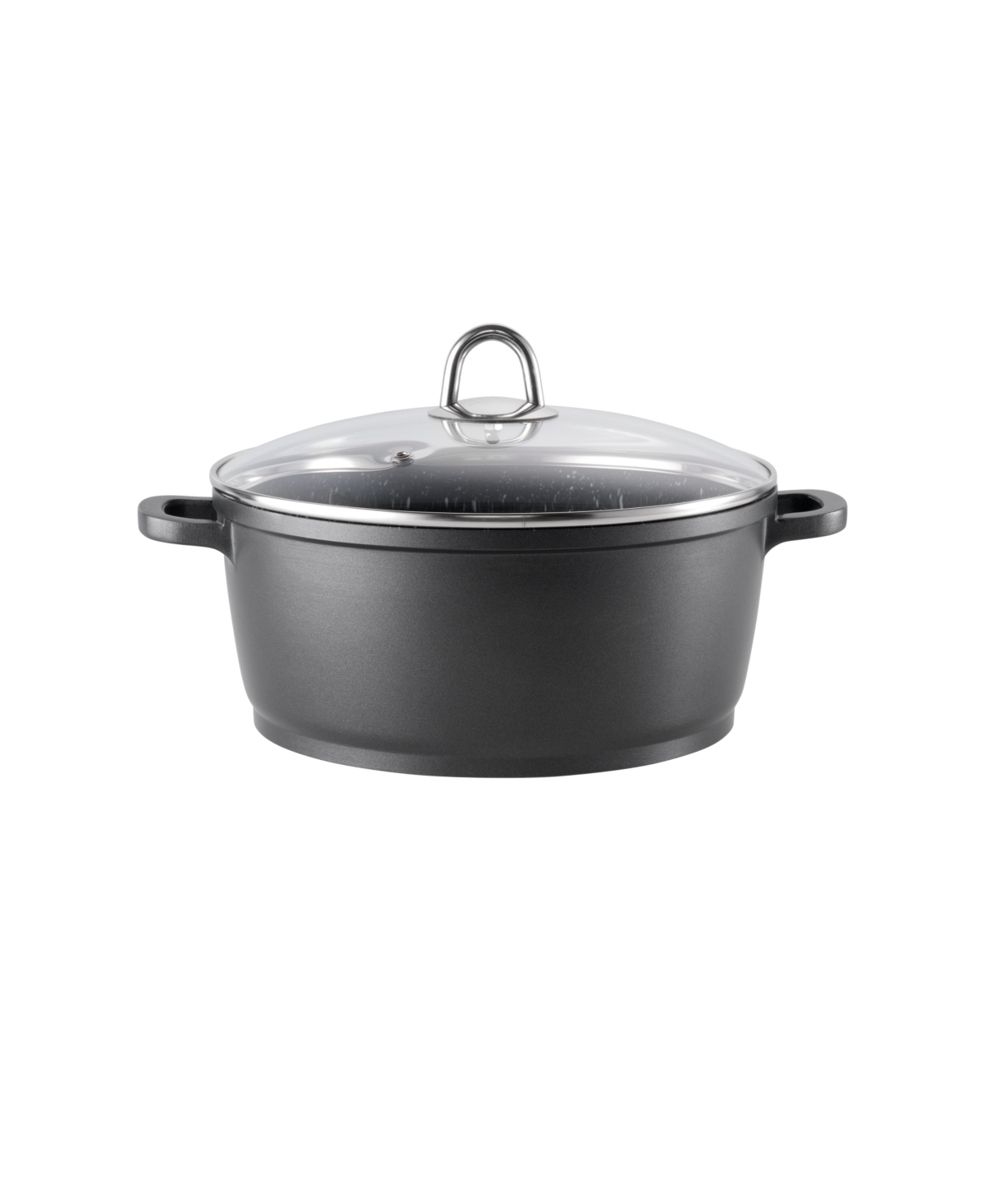 Cuisine::pro Granite 4.5qt Cast Aluminum Casserole In Black