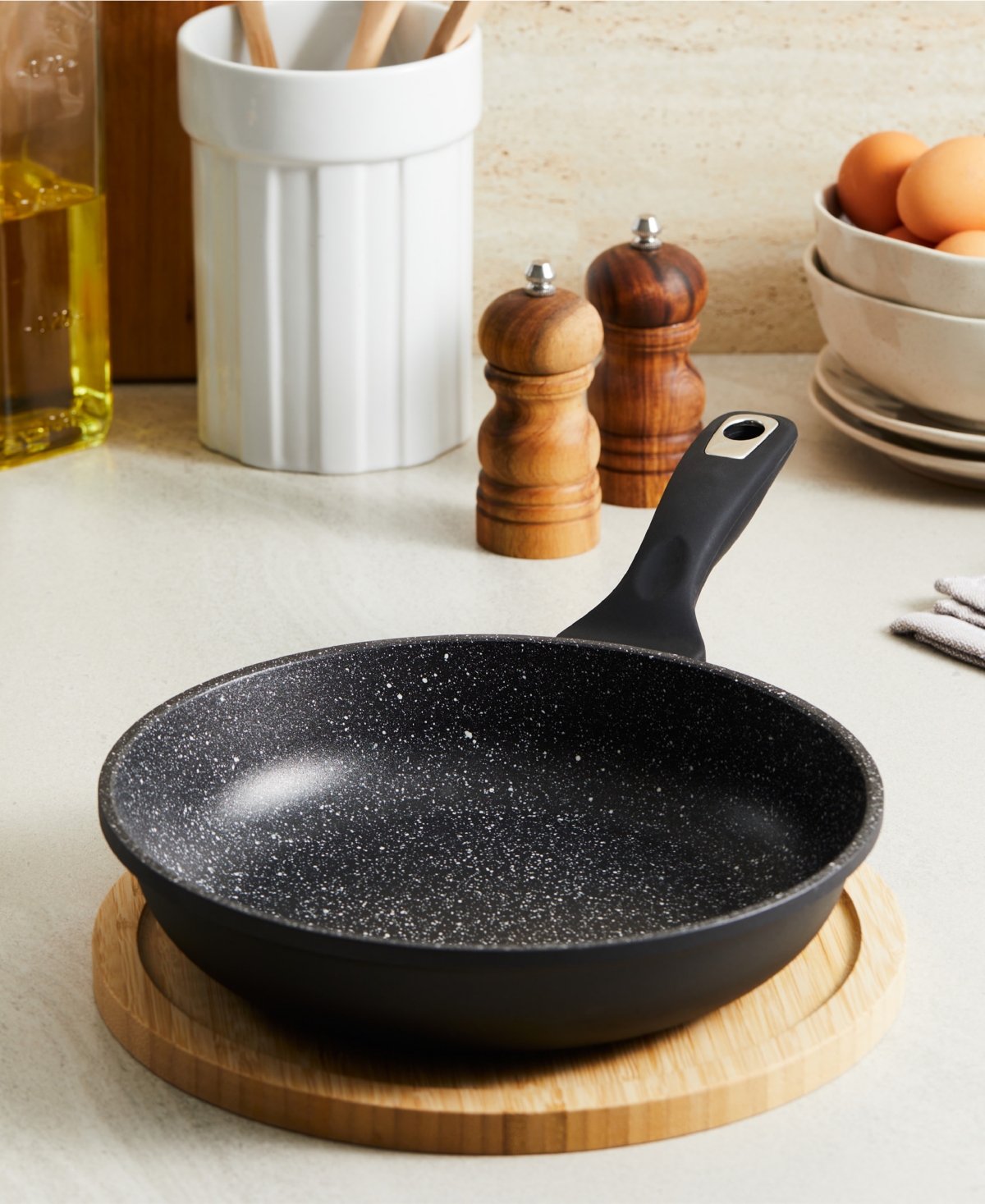 Cuisine::pro Granite 11" Cast Aluminum Frypan In Black