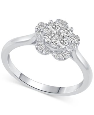Macy's - Diamond Bridal Ring (1/2 ct. t.w) in 14k White Gold