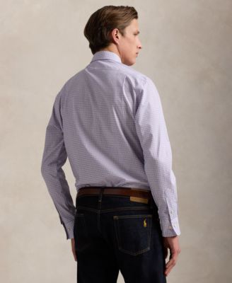 Men's Classic-Fit Tattersall Poplin Shirt