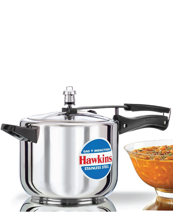 Hawkins Stainless Steel Induction Compatible 5 Liter Pressure Cooker - Silver - No Size