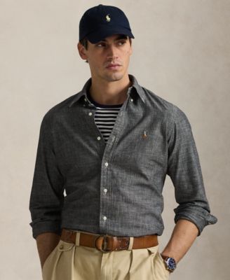 Men's Classic-Fit Indigo Chambray Shirt