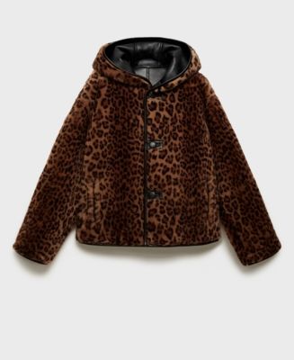 Mango Women's Double-Sided Leopard Jacket - Macy's