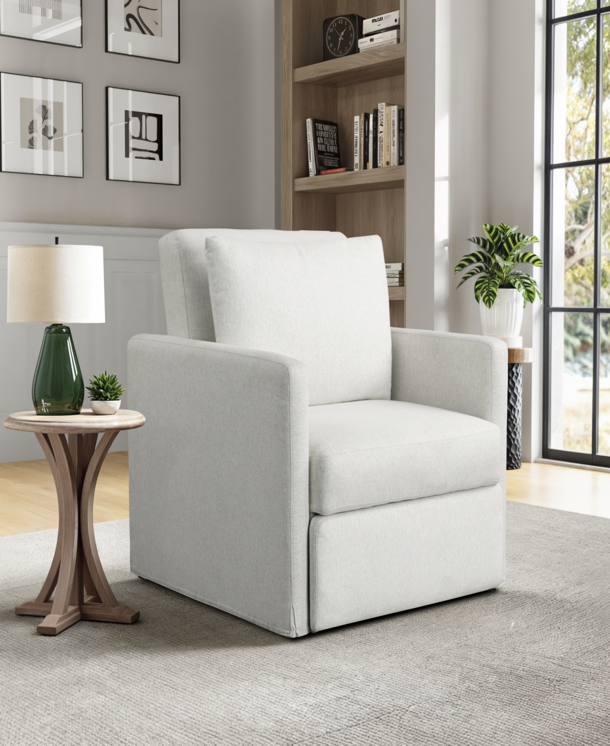 Serta 35" Polyester Billings Convertible Chair