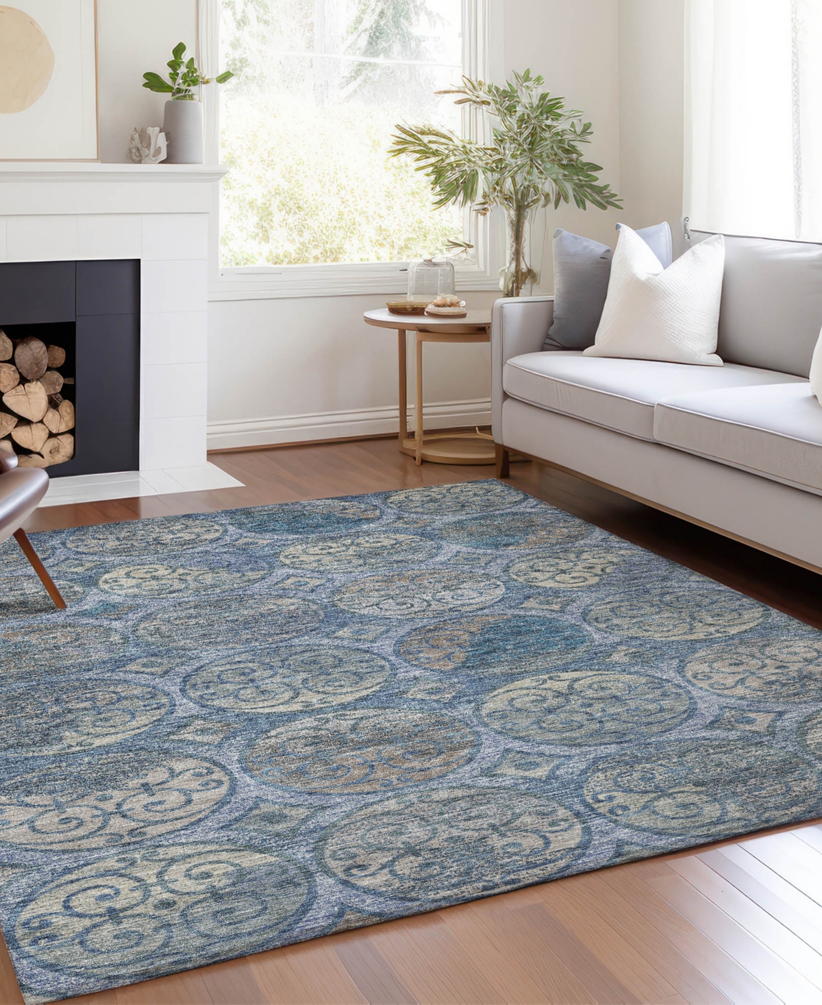 Addison Chantille Acn738 9'x12' Area Rug In Blue