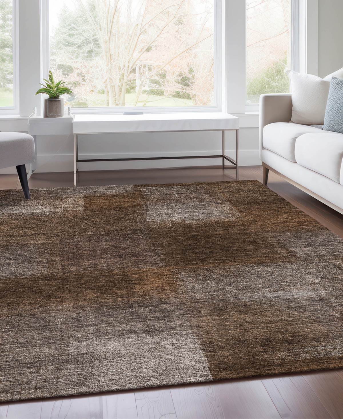 Addison Chantille Acn742 9'x12' Area Rug In Chocolate