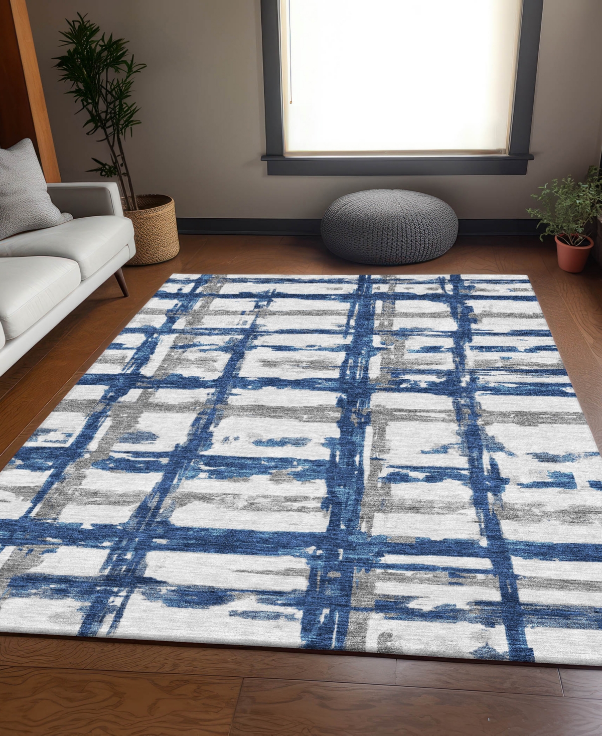 Addison Chantille Acn745 8'x10' Area Rug In Navy