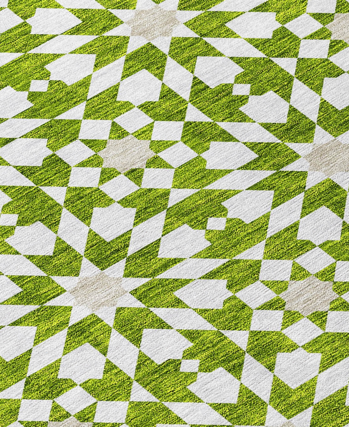 Addison Chantille Machine Washable Acn734 5'x7'6" Area Rug In Lime