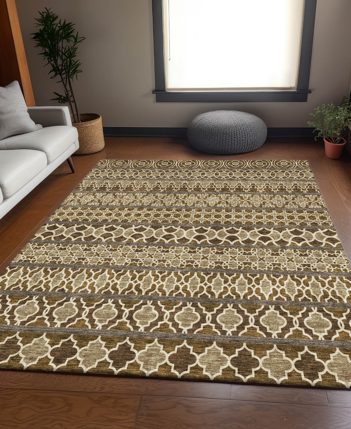 Addison Chantille Acn726 2'6"x3'10" Area Rug In Mocha