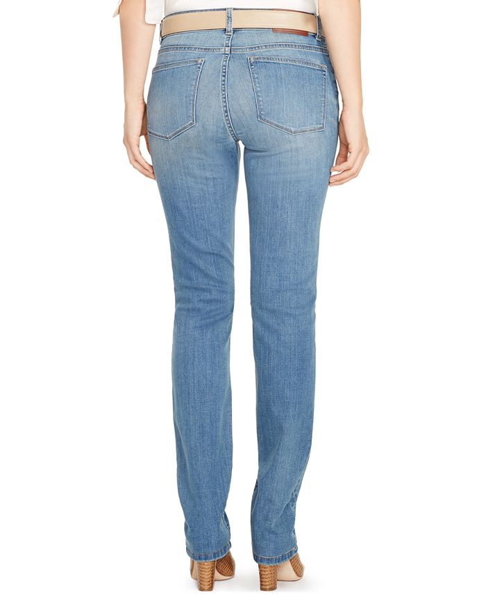 Lauren Ralph Lauren Petite Stretch Premier Straight-Leg Jeans & Reviews ...