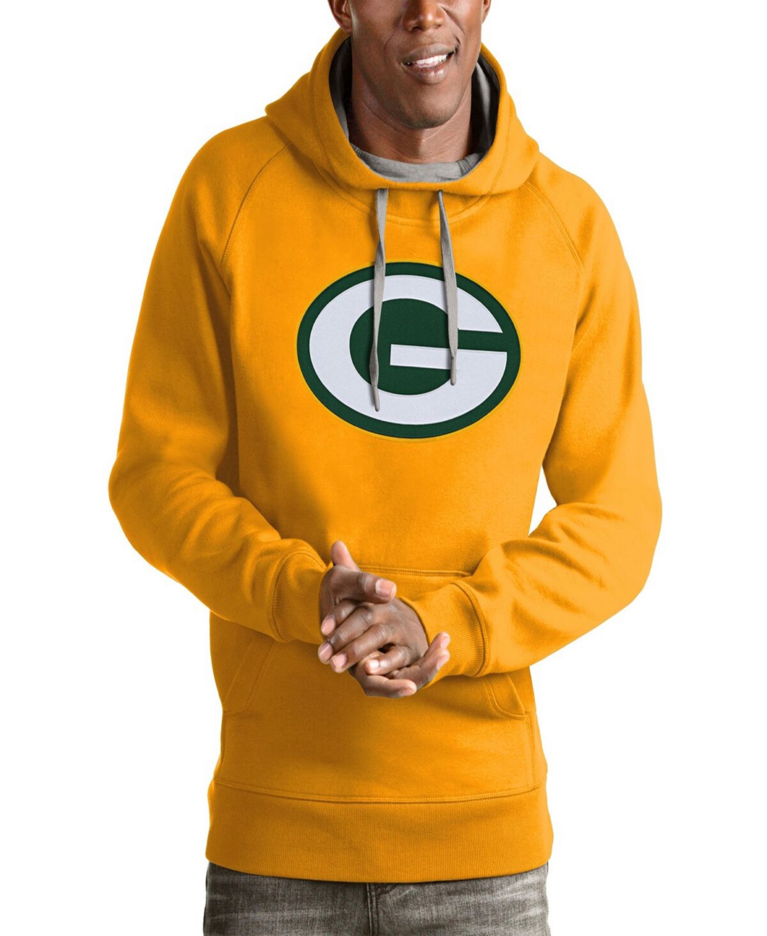 Men's Gold Green Bay Packers Victory Pullover Hoodie