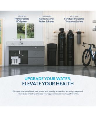 Harmony Series | 64,000 Grains Water Softener with 10&amp;quot; Sediment/Carbon/Zinc Triple Purpose Whole House Water Filter