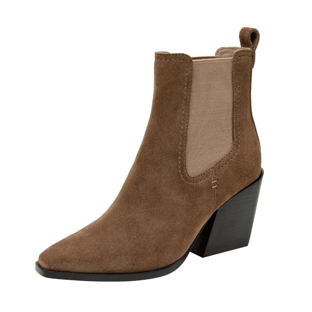 Whitny Western Fashion Boots - Cement cow suede