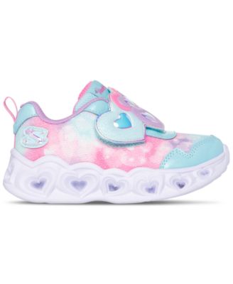 Toddler Girls Heart Lights - Lovin Reflection Light-Up Fastening Strap Casual Sneakers from Finish Line