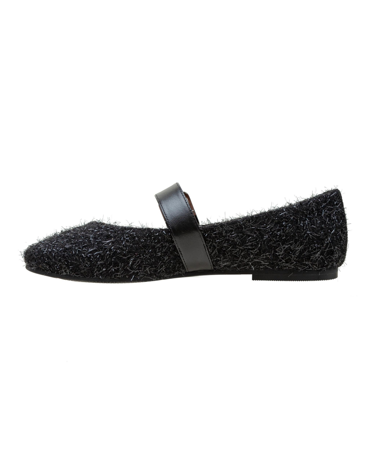 Linea Paolo Mika Faux Shearling Mary Jane Flats -nappa