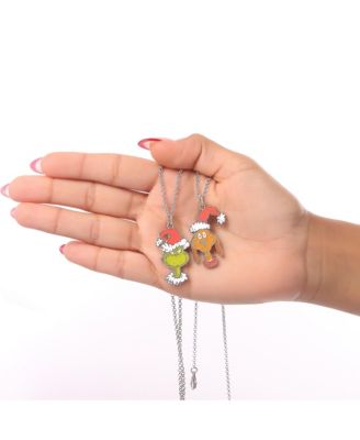 Dr Seuss Grinch and Max Sharing Necklace