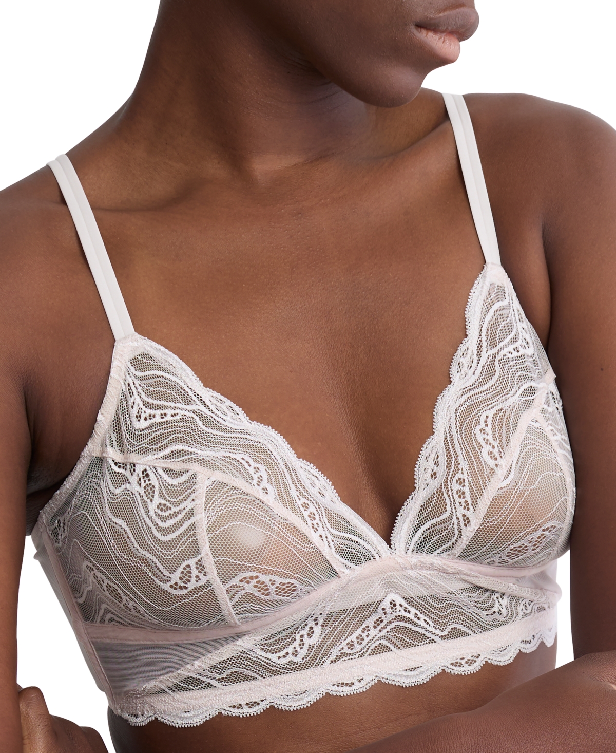 Calvin Klein Calvim Klein Instinct Triangle Bra In Prairie Peach