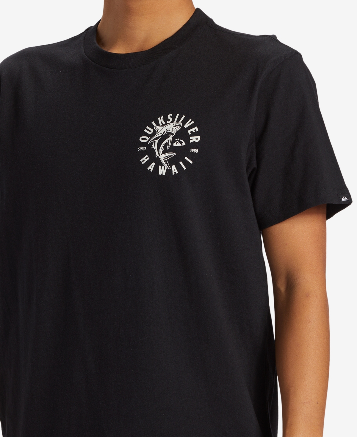 Quiksilver Men's Hi Shark Dive Short Sleeve T-Shirt - Black