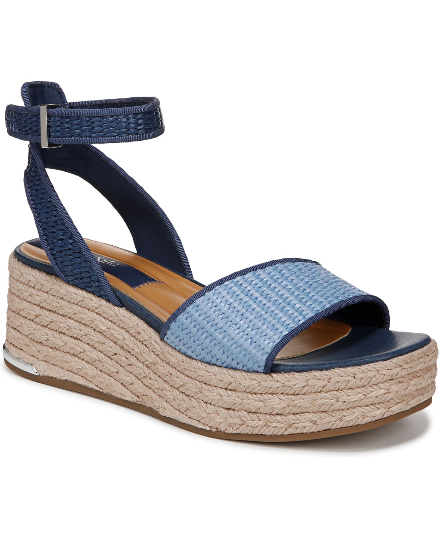 Женские сандалии Franco Sarto Tiffany Espadrille Platform, цвет: Бежевый искусственный — фото 6
