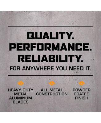 Pro 20 Inch 3 Speed High Velocity Metal Floor Fan, Black (2 Pack)