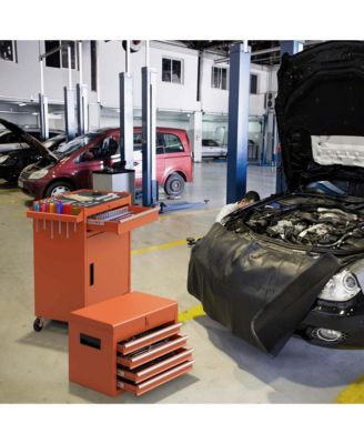 5-Drawer Rolling Tool Chest Cabinet Metal Tool Storage Box Lockable with Wheels