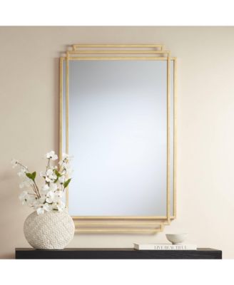 Amherst Brushed Gold 24" x 38 1/2" Wall Mirror