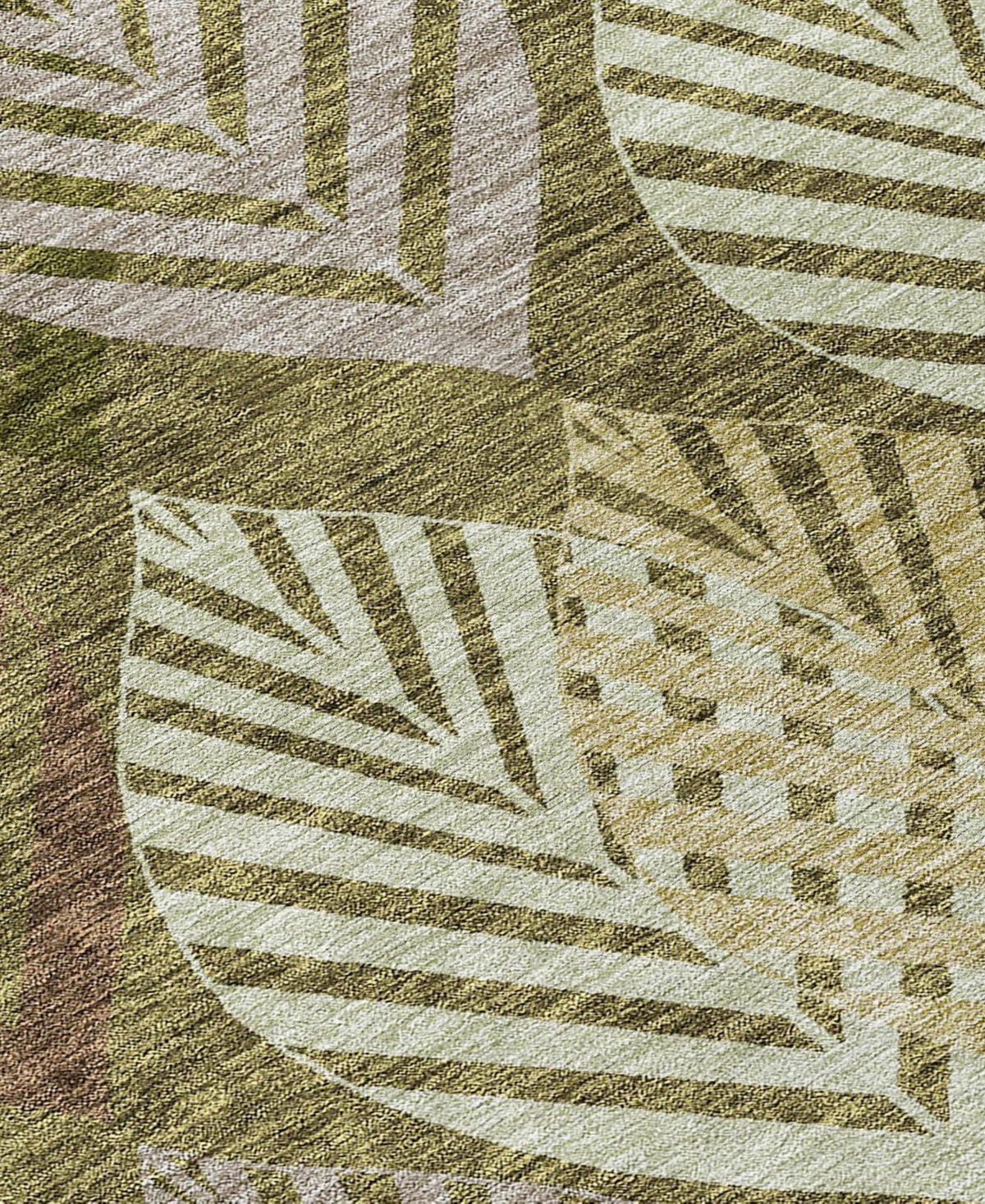 Addison Chantille Acn744 2'3"x7'6" Runner Area Rug In Olive