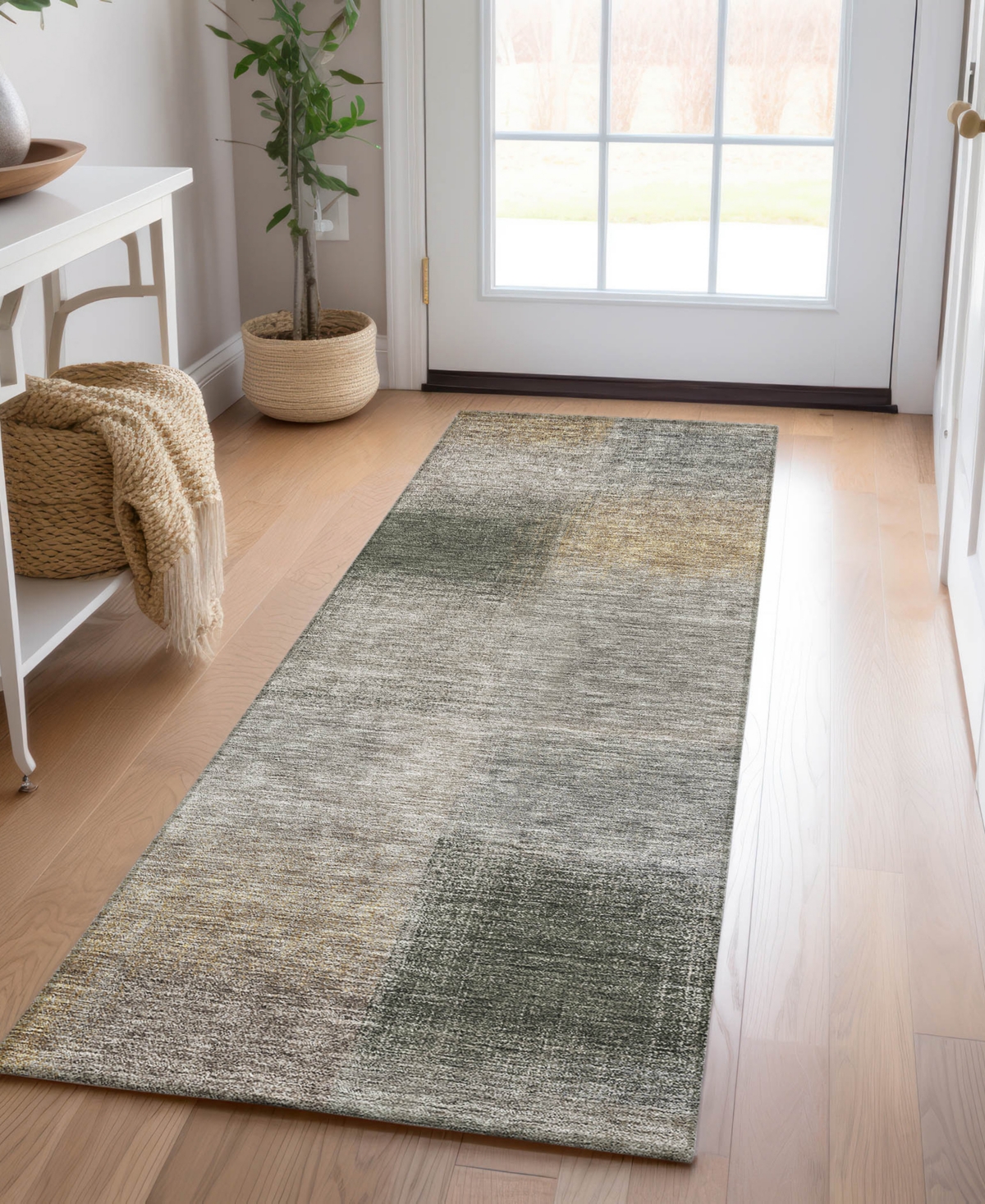 Addison Chantille Acn742 2'3"x7'6" Runner Area Rug In Taupe