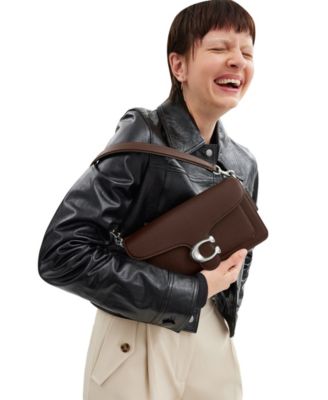 Tabby Medium Polished Pebble Leather Shoulder Bag 26