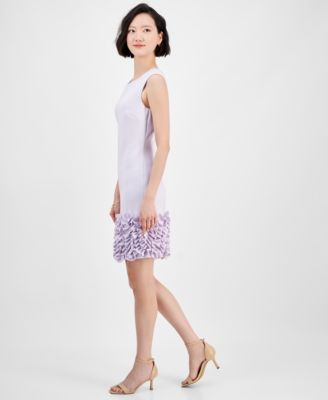 Ruffled-Hem Sheath Dress 
