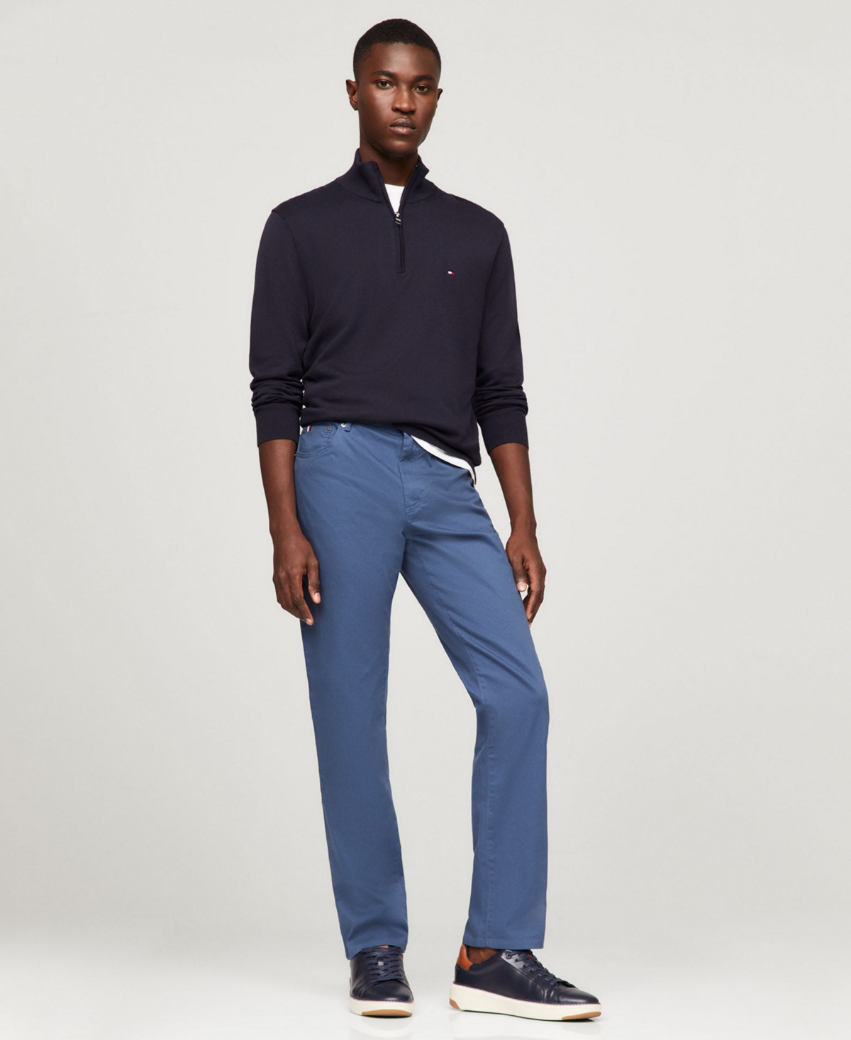 Shop Tommy Hilfiger Men's Denton Five-pocket Pants In Aegean Sea