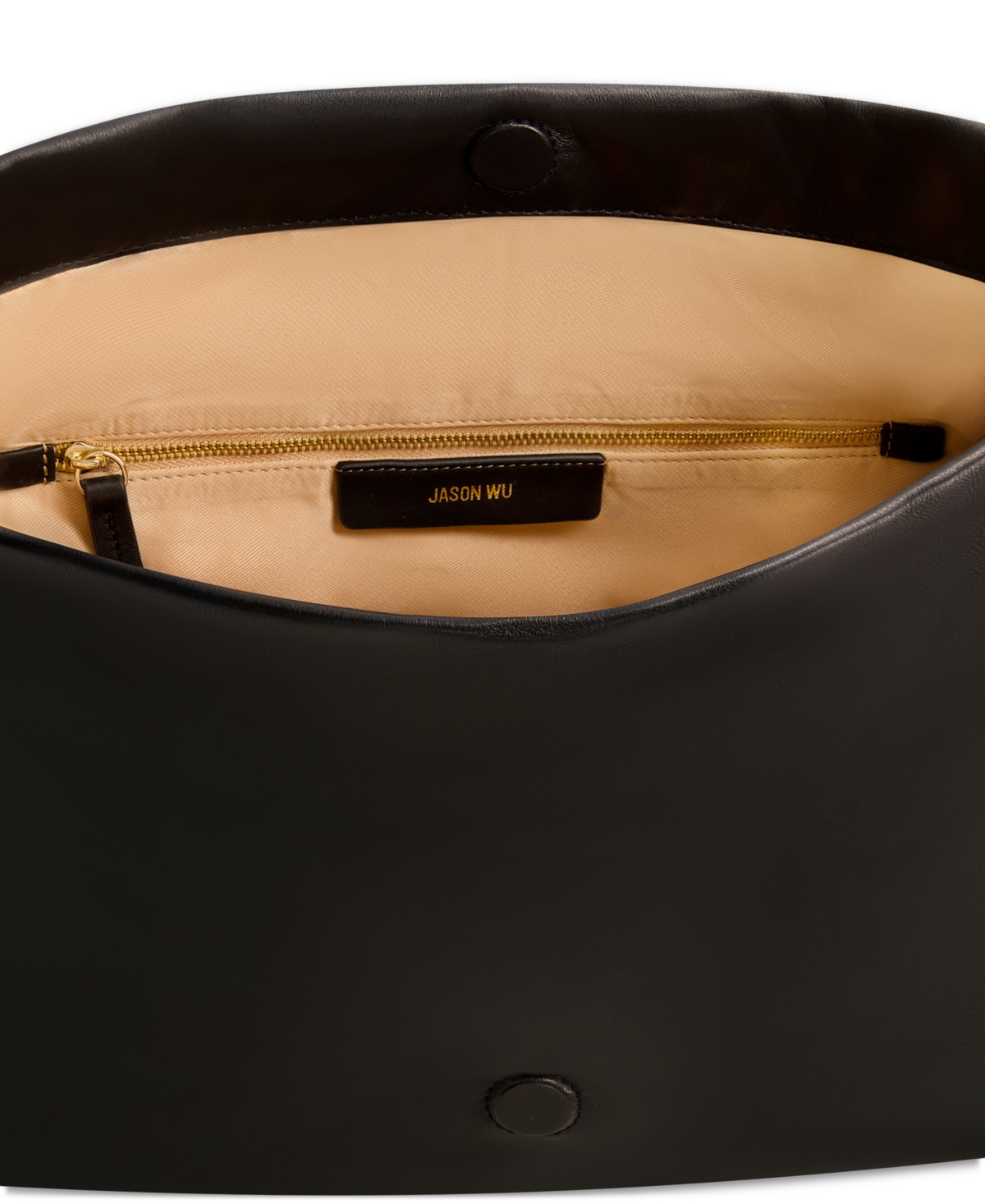 JASON WU DUVET LARGE LEATHER FOLD OVER CLUTCH 