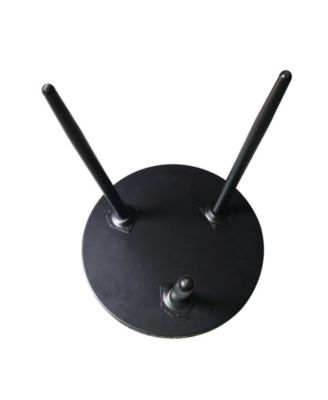 Round Metal Side End Table, Nightstand Accent Table, Pedestal Plant Stand for Bedroom Living Room