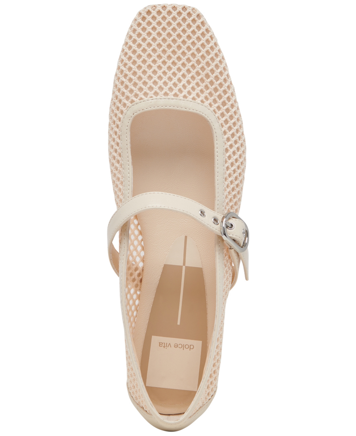 Dolce Vita Women's Rodni Mesh Mary Jane Flats In Nude Mesh Leather