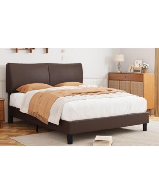 Queen Size Platform Bed Frame with Headboard