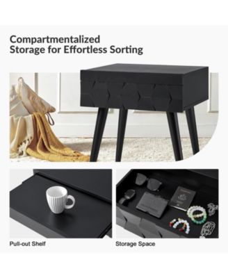 Jacob Mid-Century Modern End Table with Flared Legs