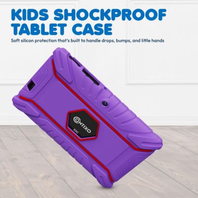 V8 Kids Tablet 32GB, 7” Screen WiFi Learning Device with Parental Controls, Shockproof Case, Epic! & LingoKids Apps