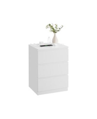 Nightstand with Charging Station for Convenient Power Access and Sleek Design